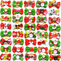 Colorful Santa Claus Dog Cat Hair Accessories